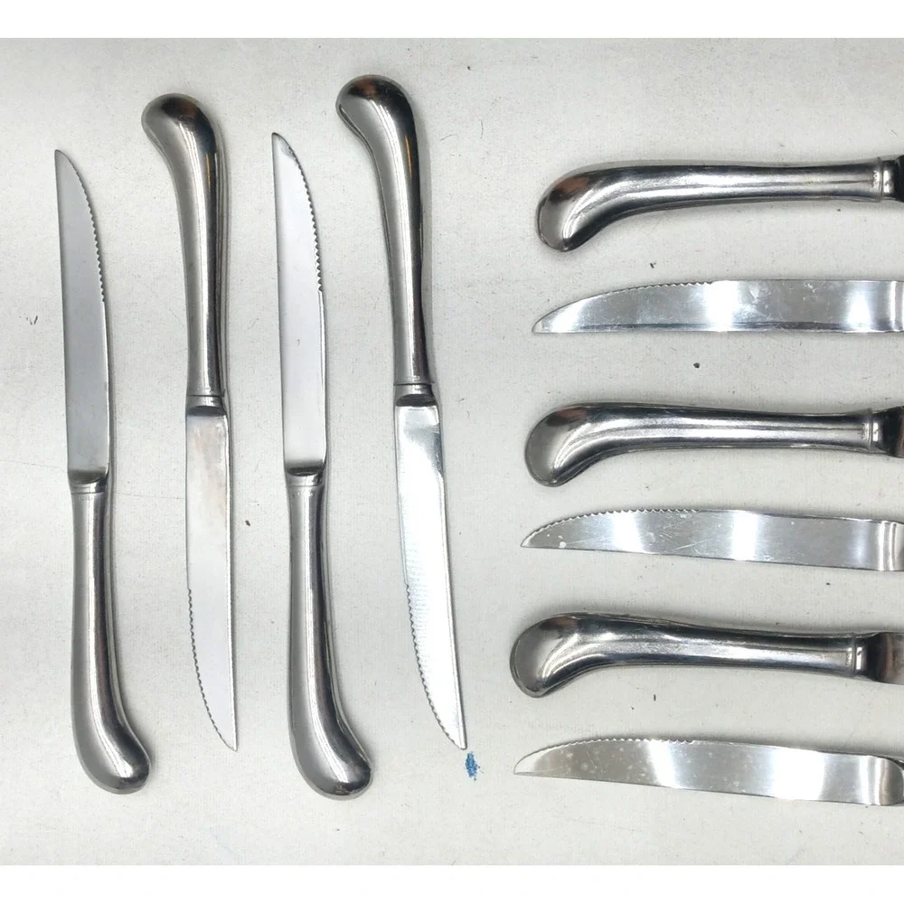 KOREAN PISTOL‎ HANDLED Stainless Steel Steak Knives 9.5